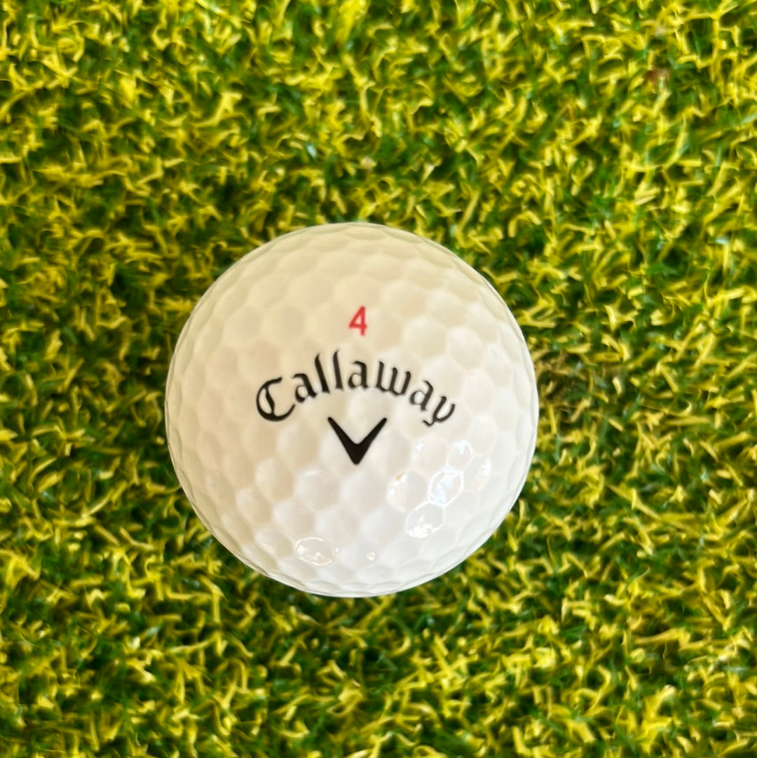 Dozen lightly used Chrome soft Golf Balls