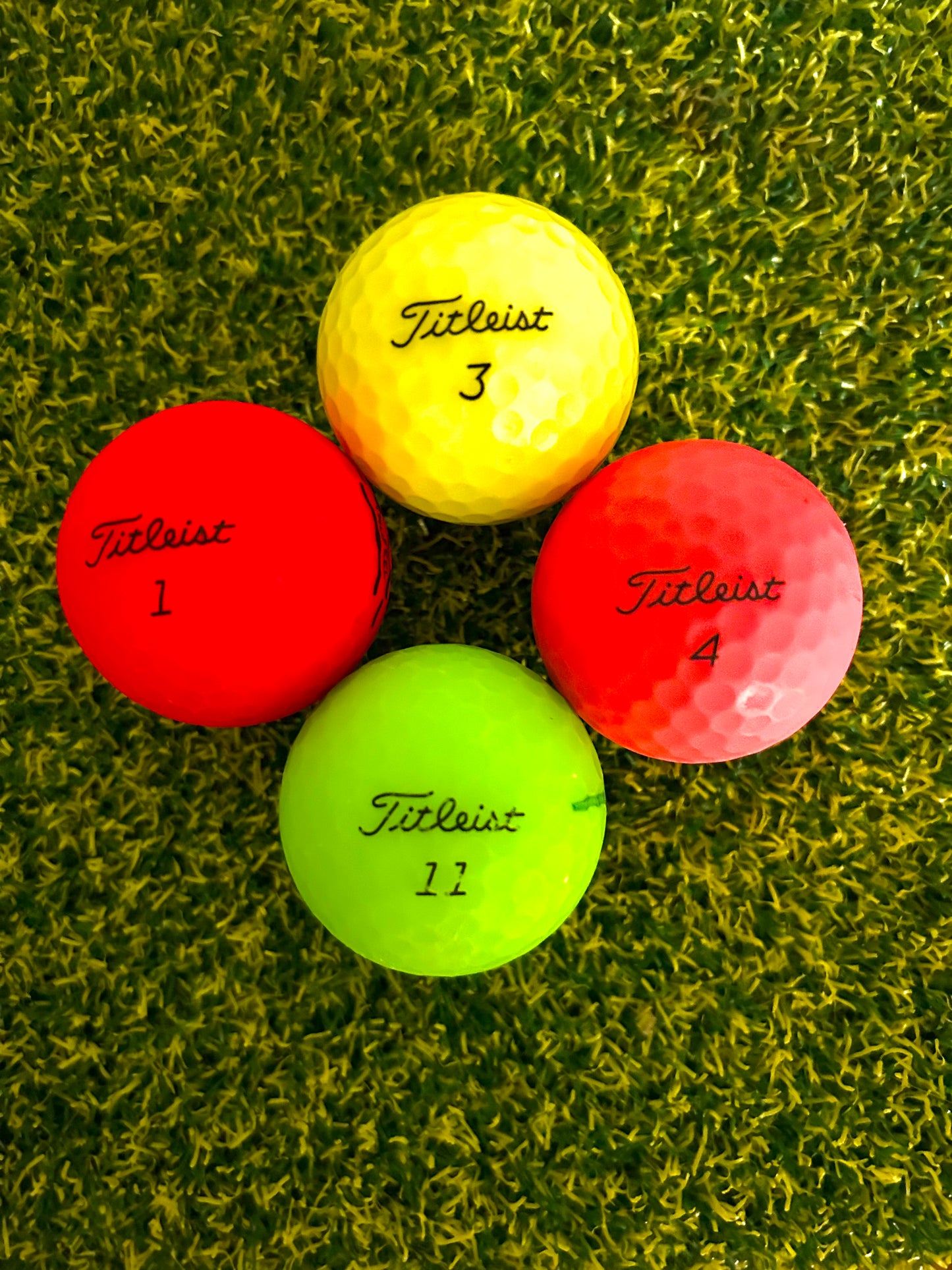 12 Titleist Colored Golf balls